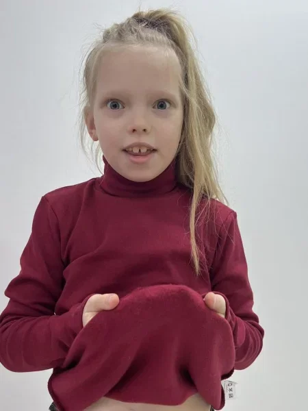 Дитячий Гольф KAZKOVA бавовна/поліестер бордовий