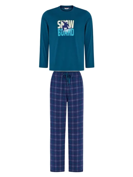 Penti Dolga pižama Pyjama-Sets mornarska