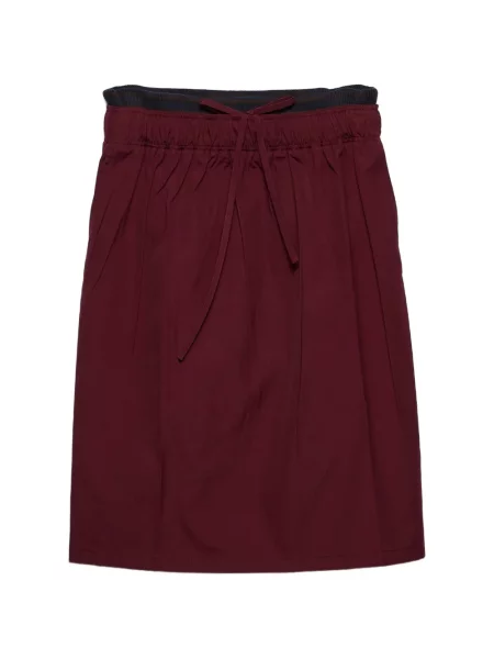 Fustă midi Prada din poplin roșu