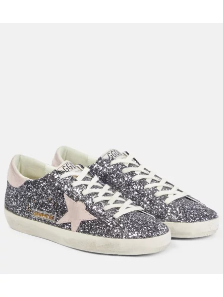 GOLDEN GOOSE Sneakersy Hi Star Classic With List Écru złote