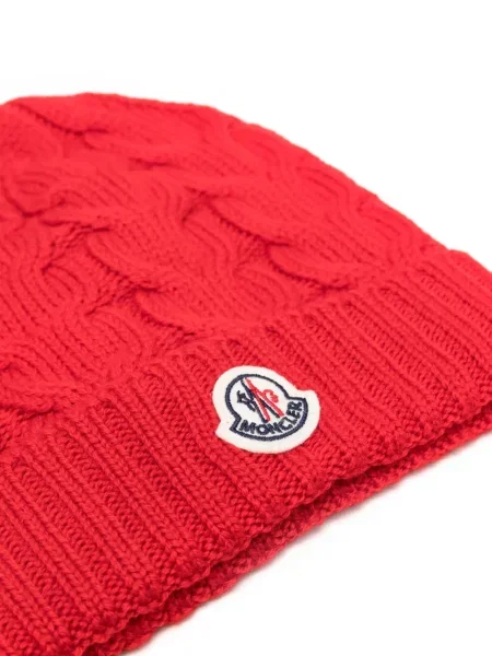 Czapka dziecięca Moncler Enfant czerwona