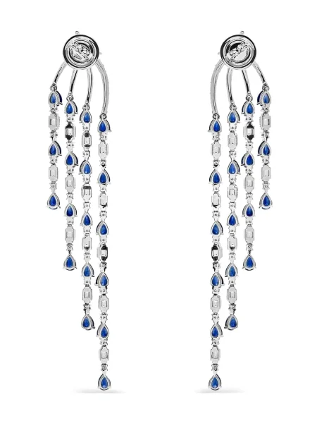 Cercei Jewels Aficionado argintiu