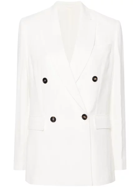 Sacou Brunello Cucinelli alb