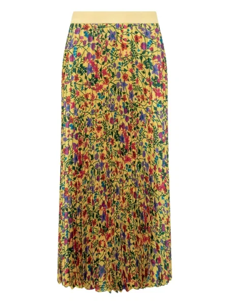 Fustă Max Mara cu model floral cu imagine galben