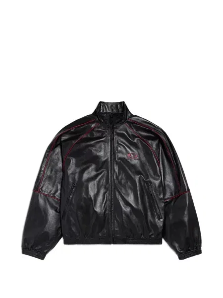 Odinė striukė Balenciaga juoda
