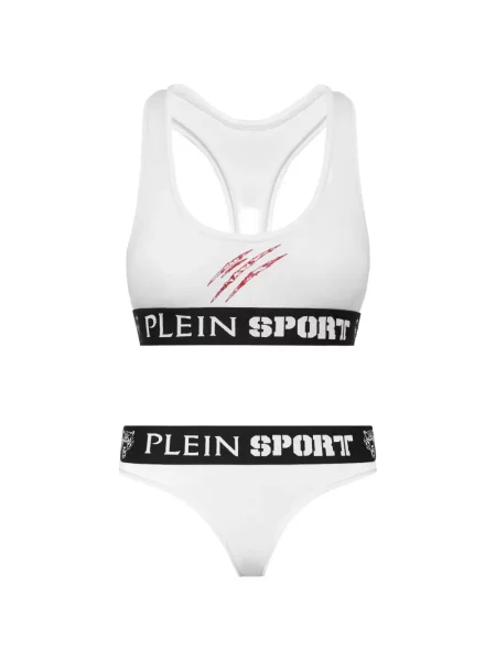 Chiloți multipac Plein Sport cu imagine alb