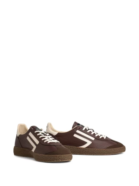 Sneakerși Puraai cu dungi maro
