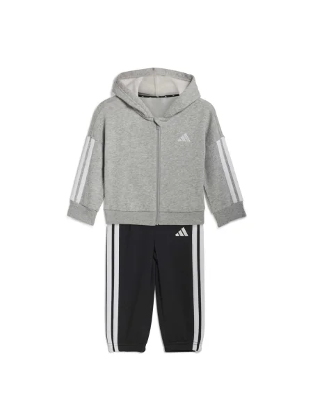 ADIDAS SPORTSWEAR Costum de trening ESSENTIALS gri amestecat / negru alb