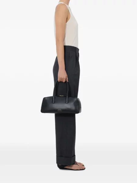 Pantaloni Loulou De Saison plisate gri