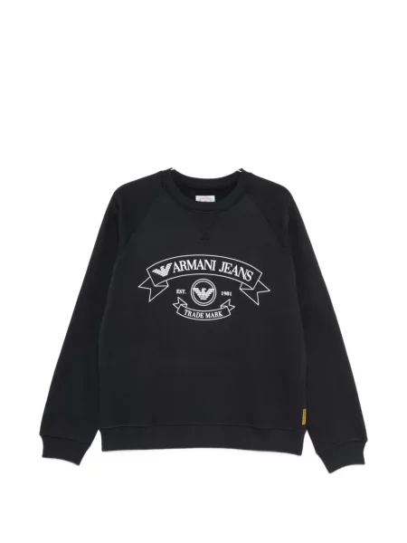 Pulover Emporio Armani cu imagine albastru