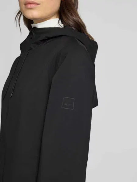 Krój regular fit Płaszcz Pętelki na kciuki Model Suva' Rains czarny