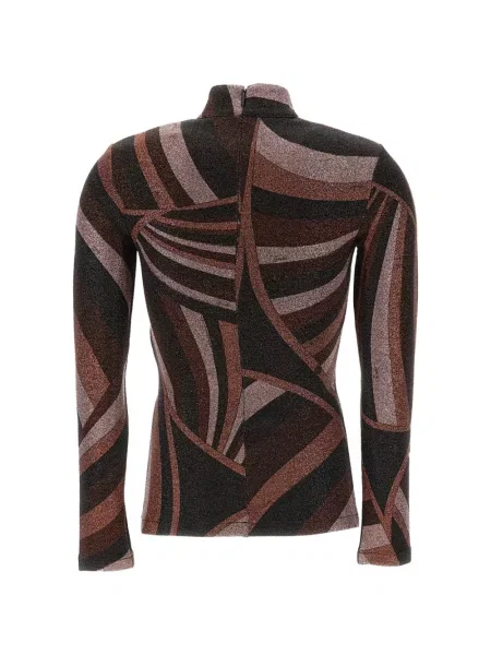 Top Pucci cu imagine maro