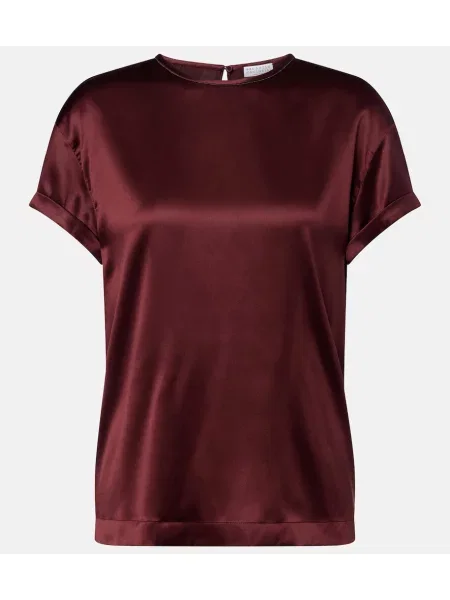 Tricou Brunello Cucinelli din satin