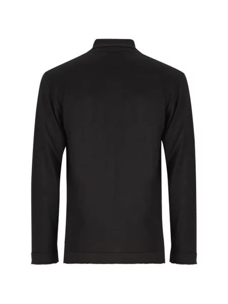 Lung tricou polo Massimo Osti Studio negru