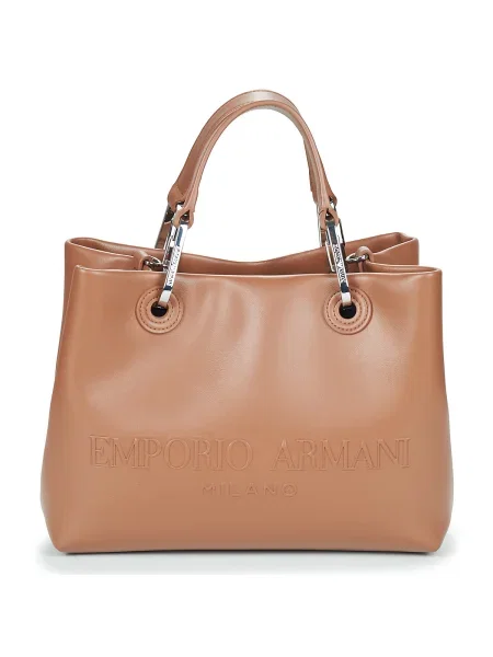 Kabelka Emporio Armani hnedá