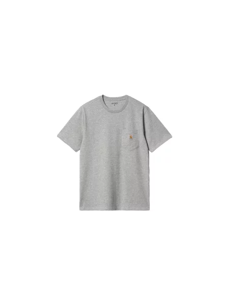 Carhartt WIP S/S Pocket T-Shirt Grey Heather Mężczyźni Koszulki Carhartt WIP Size: XL szary