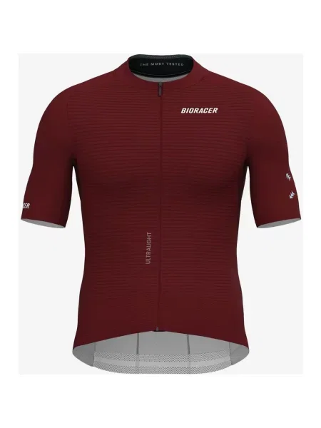 Koszulka rowerowa Bioracer Epic Ultralight Elevate krótki rękaw bordowy XL czerwona