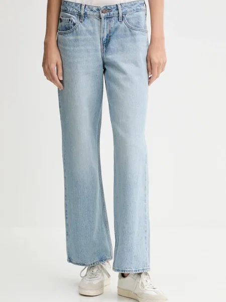 Дънки Levi's LOW LOOSE с висока талия синьо