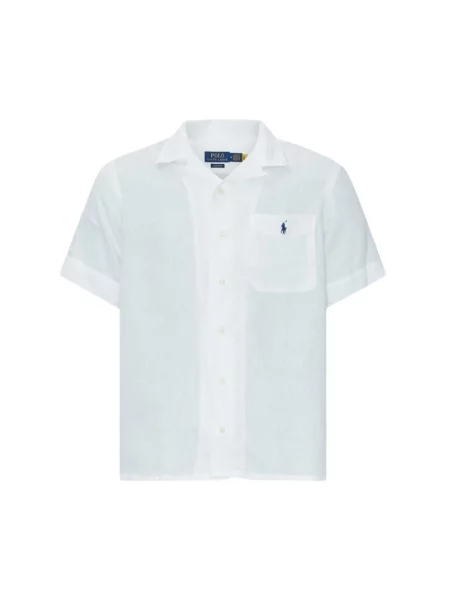 Lniana koszula Ralph Lauren biała