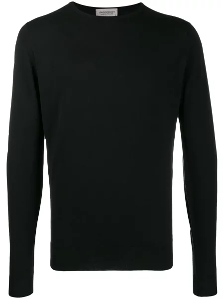 Pulover John Smedley cu decolteu în U negru