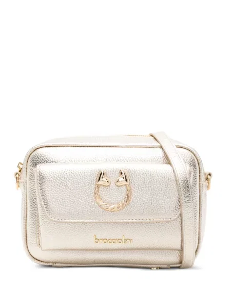 Кожаный боди Braccialini с апликация златисто