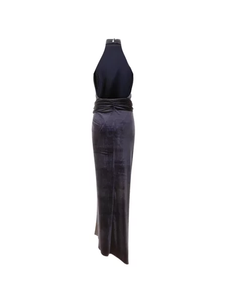 Rochie maxi The Andamane de catifea albastru
