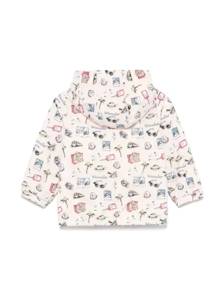 Kurtka dziecięca Moncler Enfant różowa