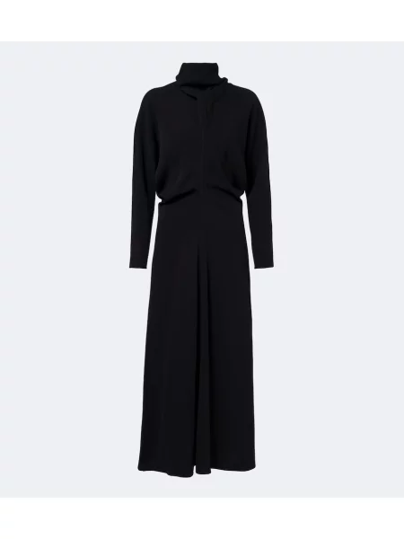 Rochie midi Toteme drapată negru