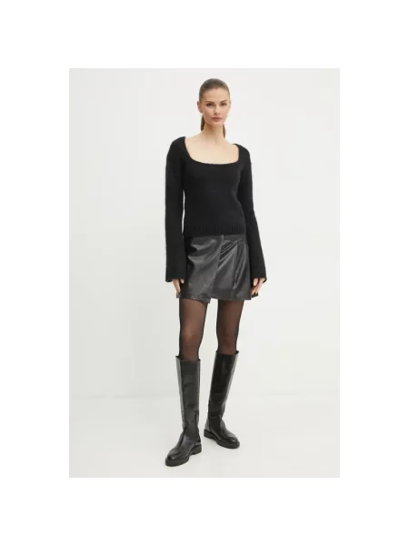 Pinko sweter wełniany czarny