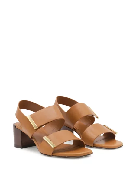 Sandale Tod's din piele cu bretele maro