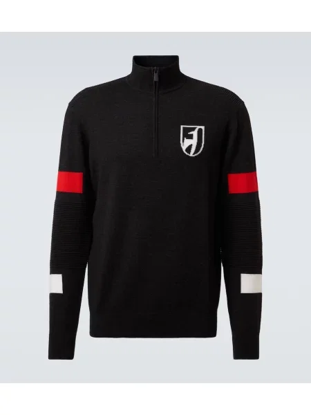 Volneni polovična zadrga pulover Toni Sailer siva