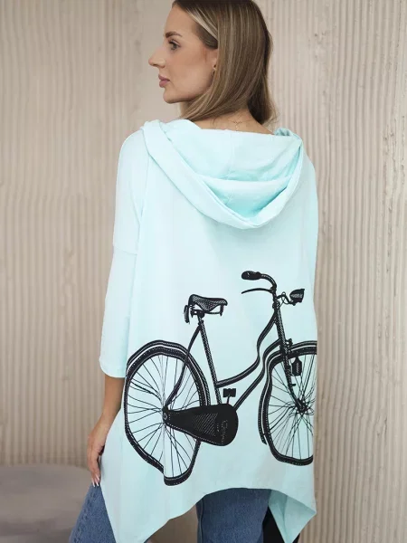 Суичър с качулка Kesi с принт