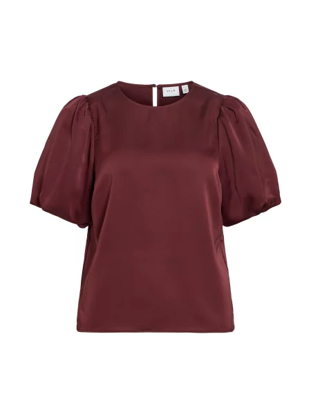 VILA Top VIEllette burgundi vörös