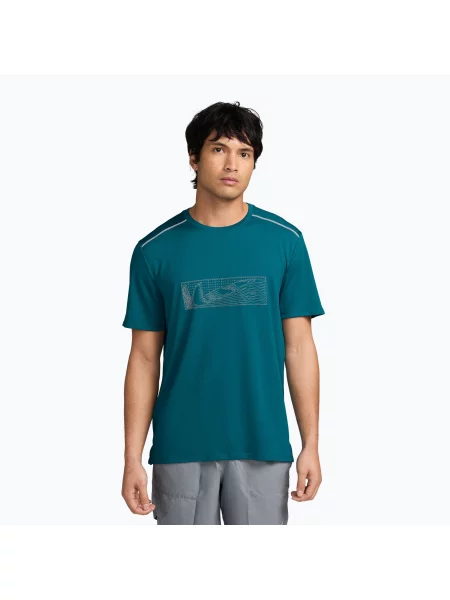 Tricou de alergare pentru bărbați Nike Miler bright spruce
