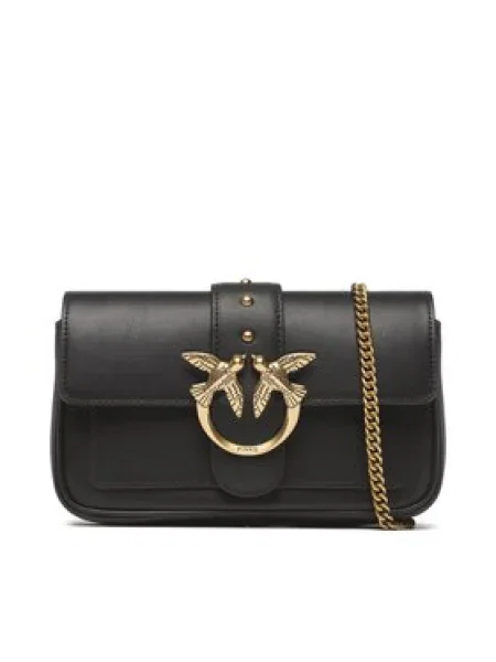Pinko De piele geantă pe umăr LOVE ONE POCKET C negru