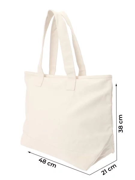 Karl Lagerfeld Nakupovalna torba ESSENTIAL črna / volneno bela