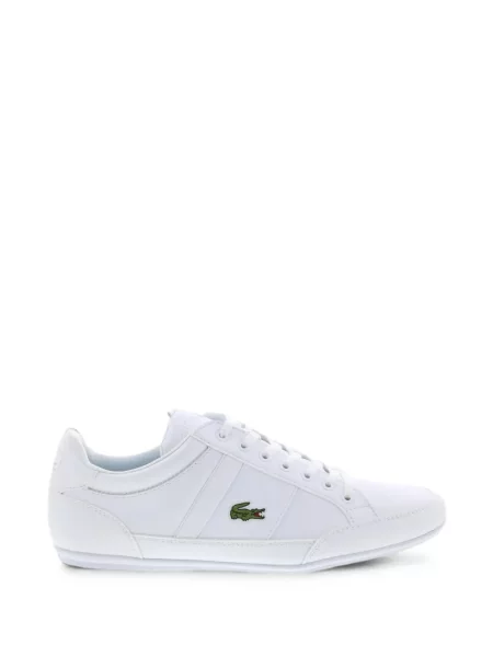 Sneakerși Lacoste Chaymon cu șireturi din piele alb