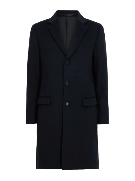 AllSaints palton din lana HAL COAT albastru
