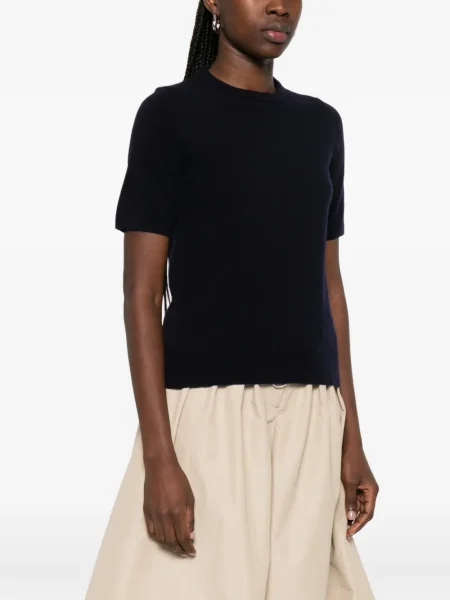 Tricou Gant de lână scurt albastru