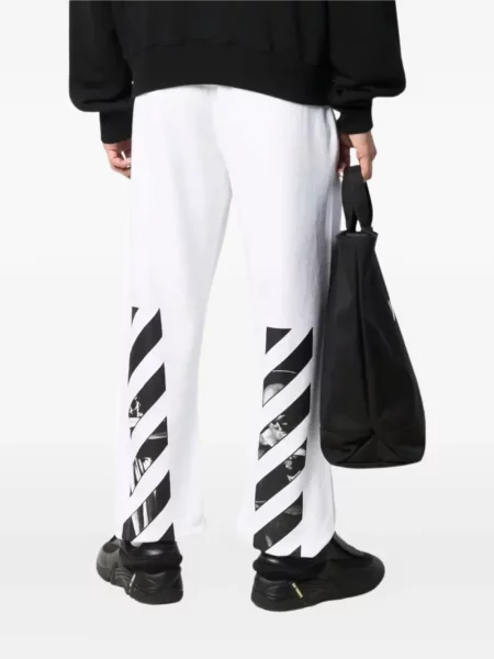 Pantaloni Off-white alb
