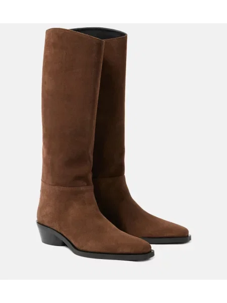 Cizme Proenza Schouler din piele de căprioară maro