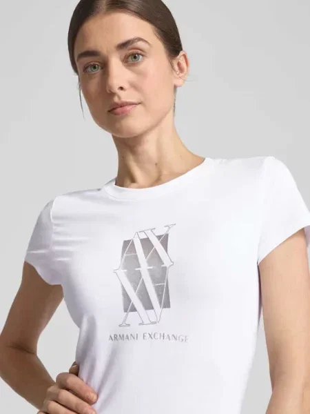Armani Exchange t-shirt biały