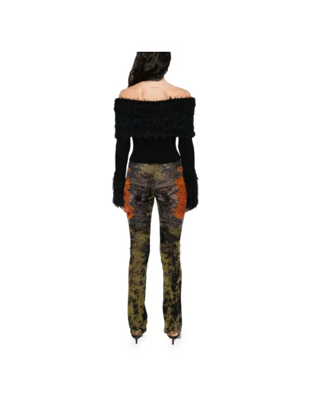 Dzianinowy sweter Jean Paul Gaultier czarny