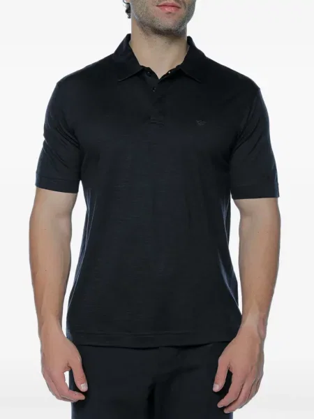 Scurt tricou polo Emporio Armani negru
