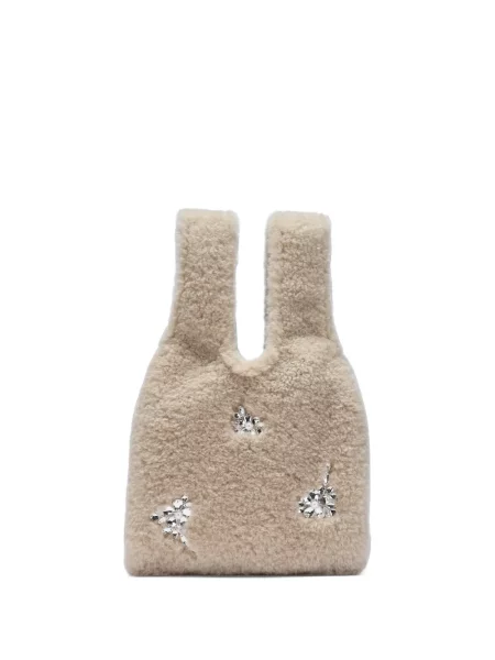 Shopper kabelka Simone Rocha z ovčí kůže