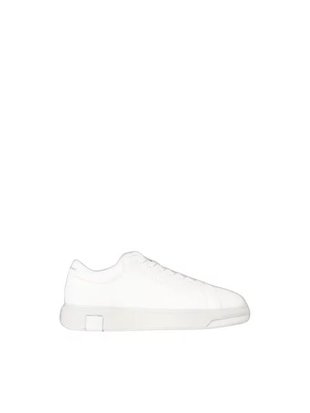 Sneakersy Armani Exchange skórzane białe