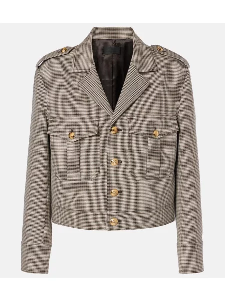 Geacă Nili Lotan de lână maro