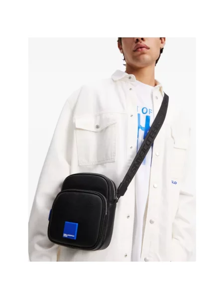 Torba Karl Lagerfeld z logo czarna