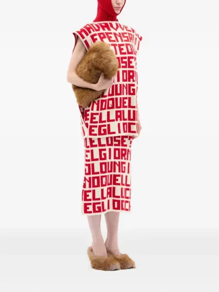 Fustă midi Msgm din jacard până la genunchi