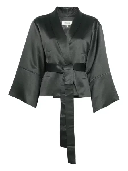 Kurtka Psophia wełniana czarna